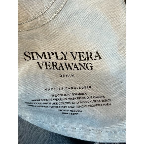 Simple Vera Vera Wang Womens High Rise Ankle Skinny Jeans Denim Stretch Size W29 - Picture 6 of 6